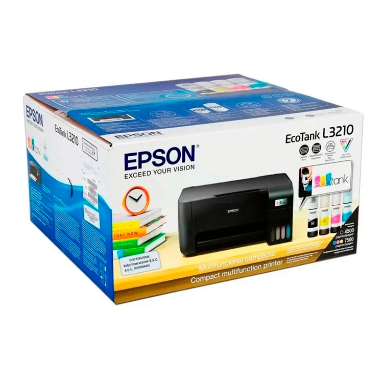 Impresora Multifuncion Epson L 3210 con Sistema Continuo Art.C11CJ68303